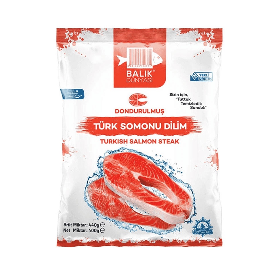 Balıkdünyası Dondurulmuş Somon %10 Glaze 440 Gr