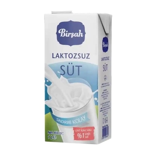 Birşah Laktozsuz Süt 1 Lt