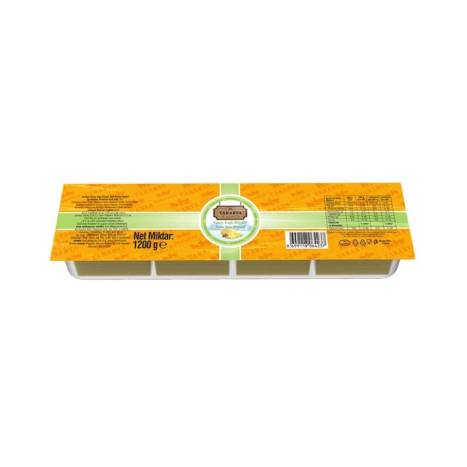 Tarabya Yarım Yağlı Dilimli Tost Peyniri 1.2 Kg