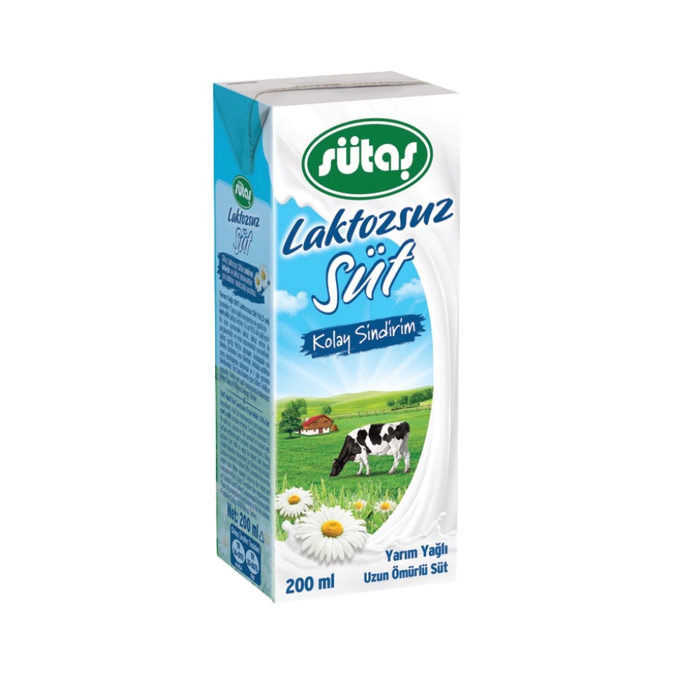 Sütaş Laktozsuz Süt 200 Ml