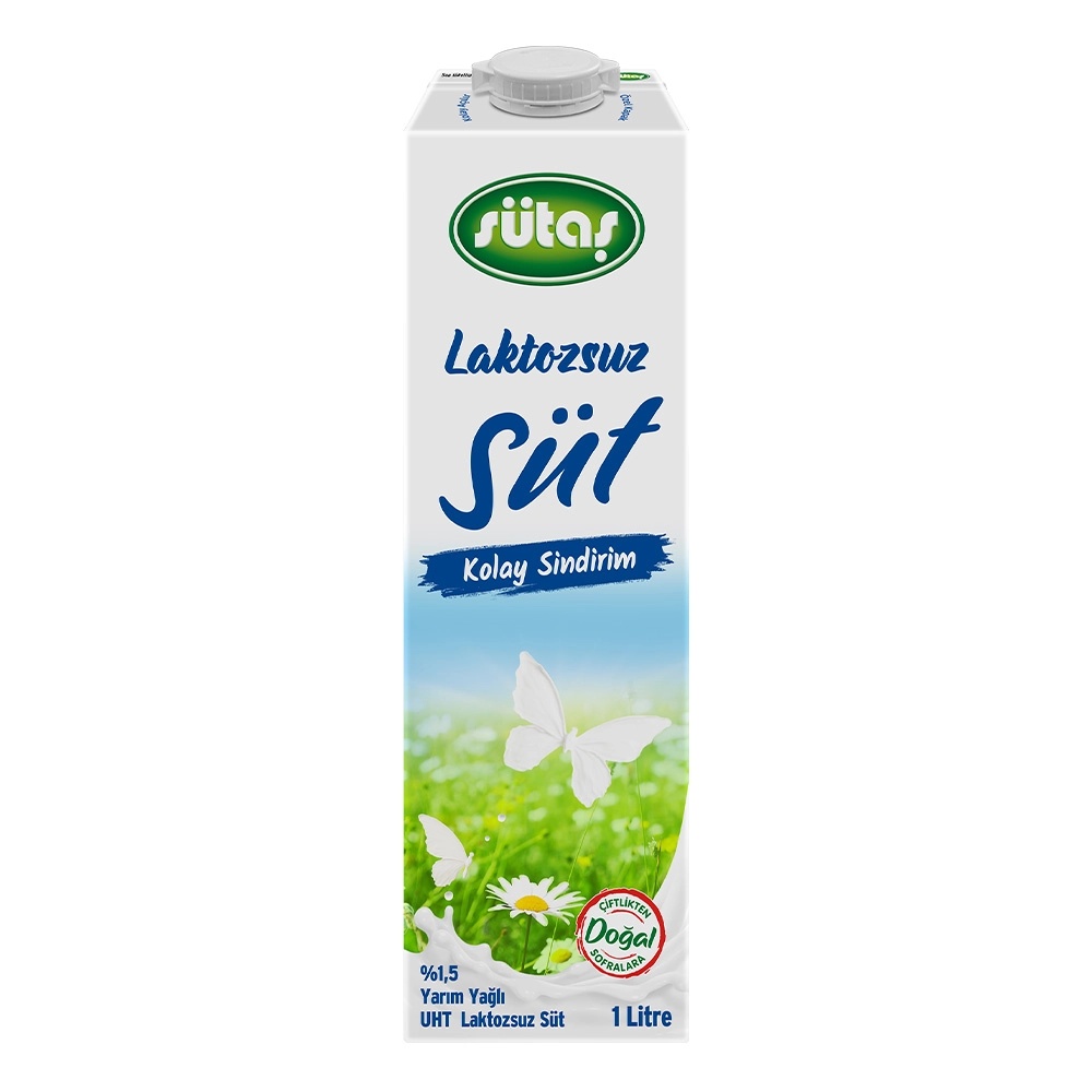 Sütaş Laktozsuz Süt 1 Lt