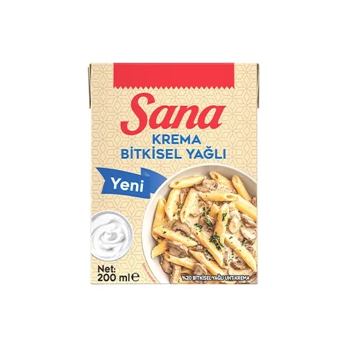 Sana Bitkisel Yağlı Krema 200 Ml
