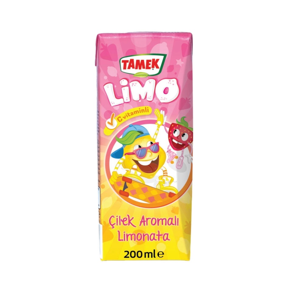Tamek Limo Çilekli Limonata 200 Ml