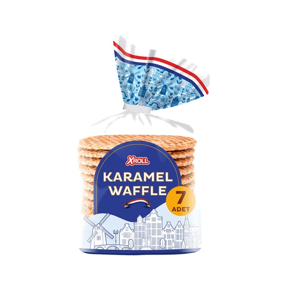 Xroll Karamelli Waffle Gofret 252 Gr