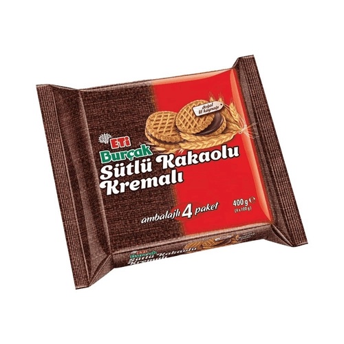 Eti Burçak Sütlü Kakaolu Bisküvi 400 Gr