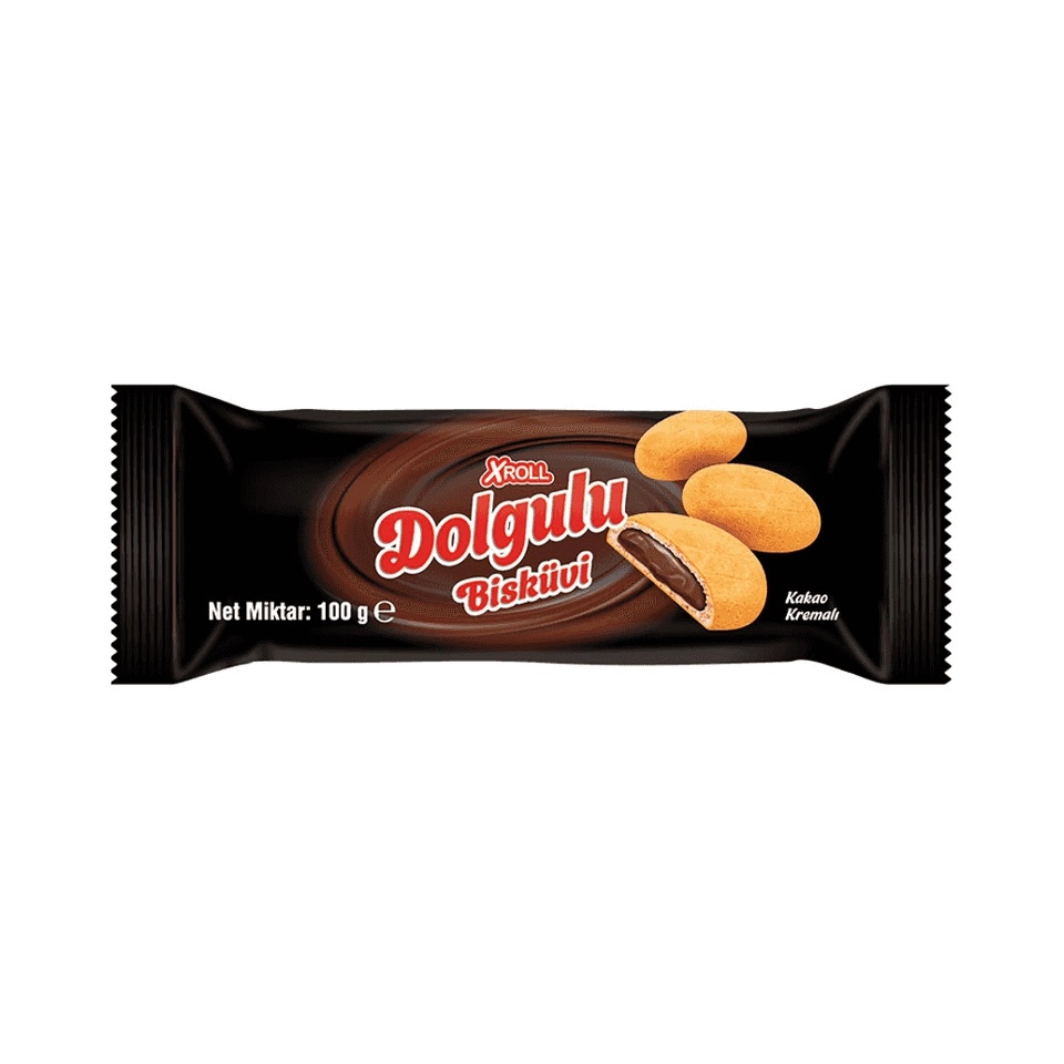 Xroll Kakao Kremalı Bisküvi 100 Gr