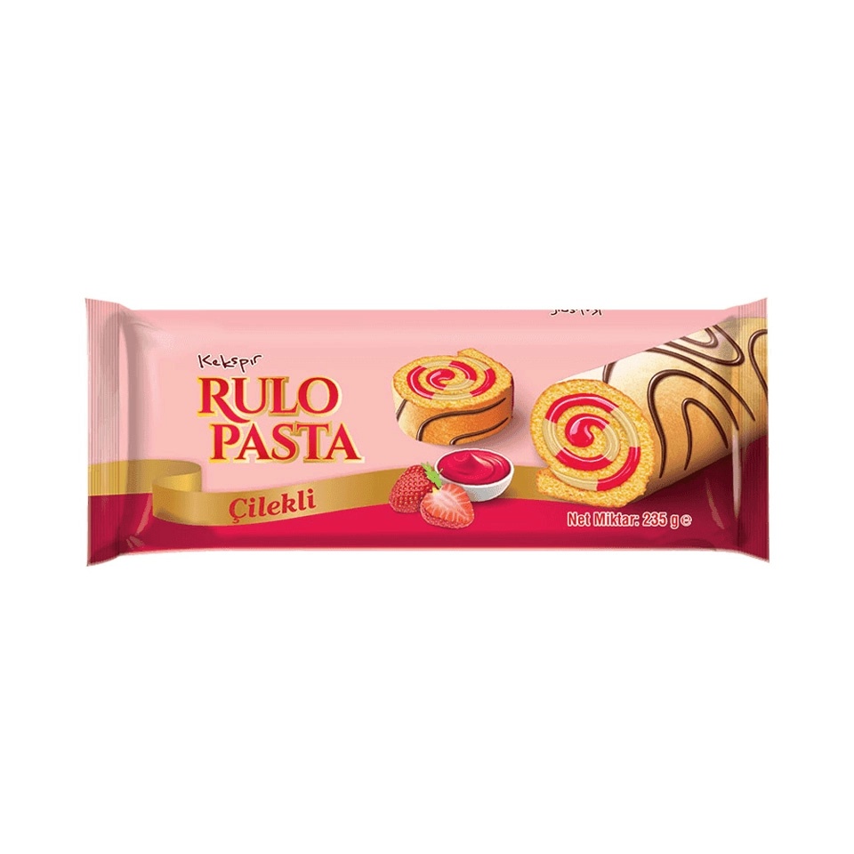 Kekspır Çilekli Rulo Kek 235 Gr