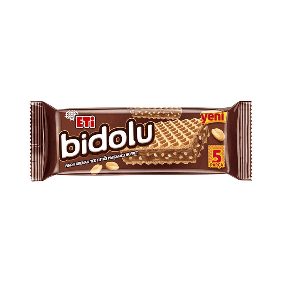 Eti Bidolu Kakao Kremalı Yer Fıstıklı Gofret 81 Gr