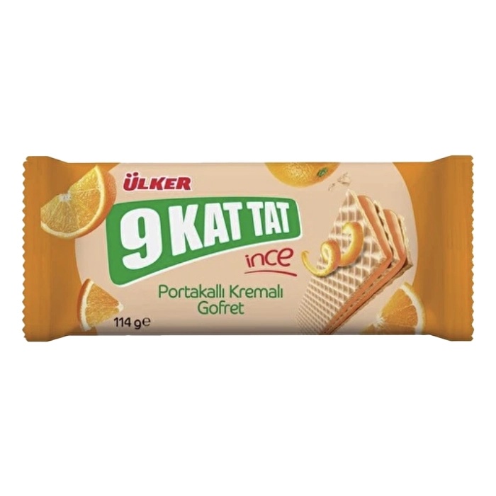 Ülker 9 Kat Portakal Kremalı Gofret 114 Gr