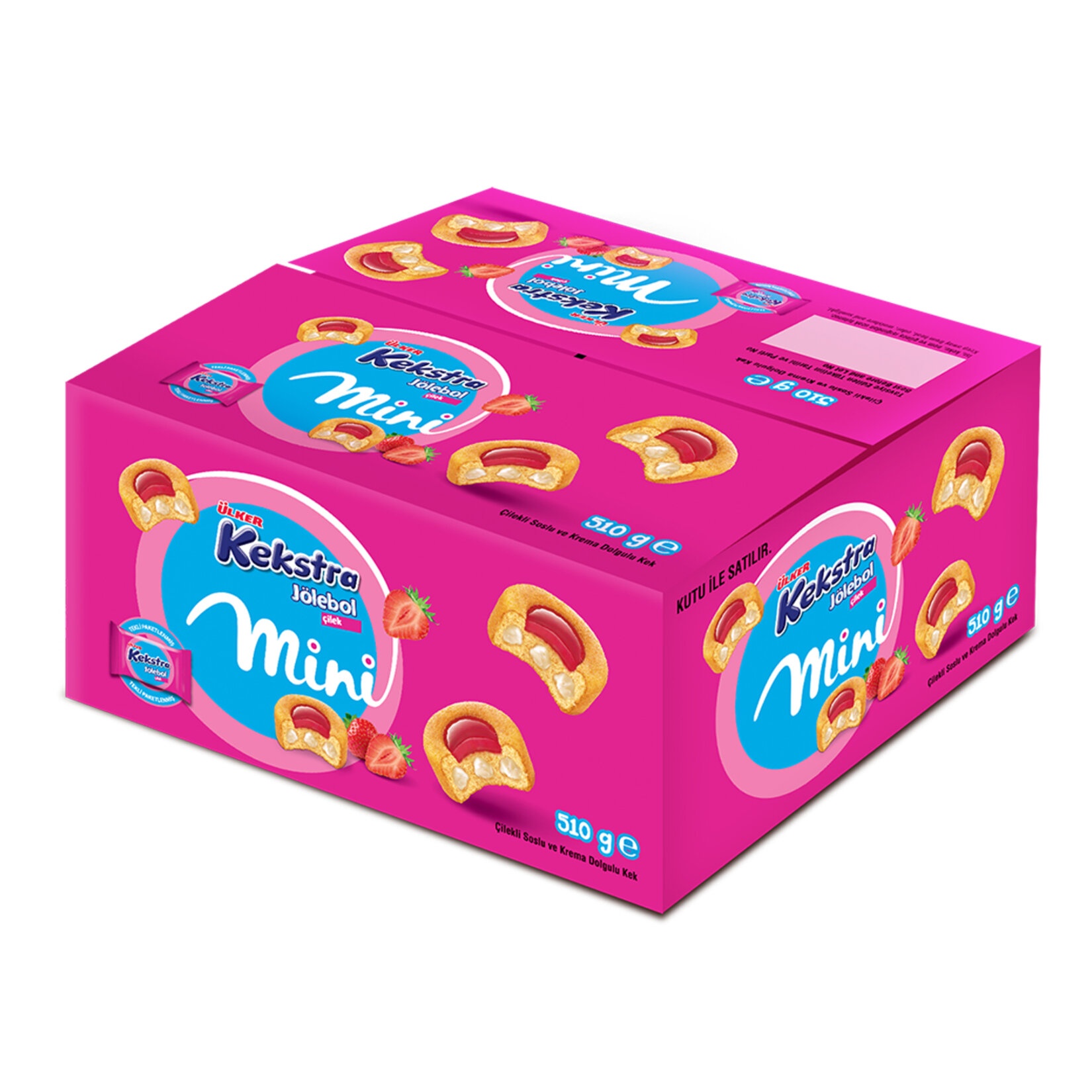 Ülker Kekstra Mini Çilekli Jöleli Kek 510 Gr