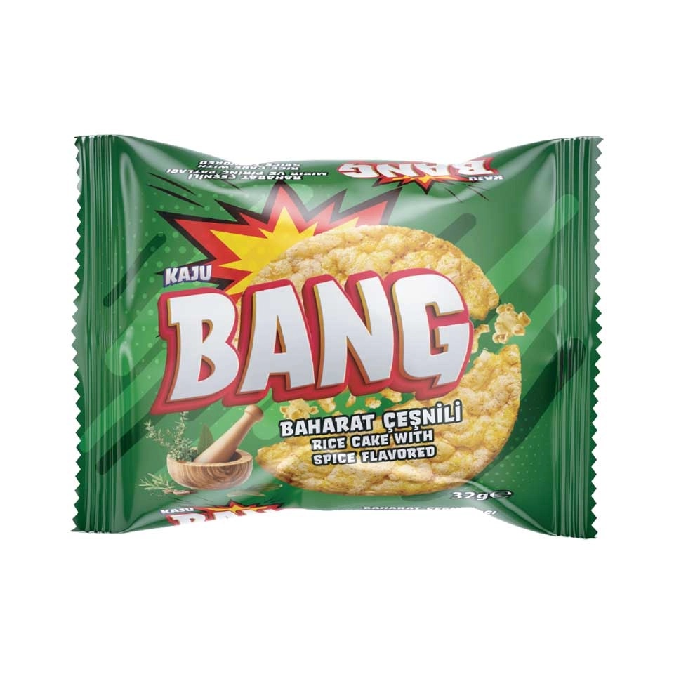 Kaju Bang Baharatlı Mısır & Pirinç Patlağı 32 Gr