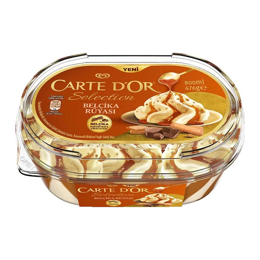 Algida Carte D'or Selection Belçika Rüyası 800 Ml