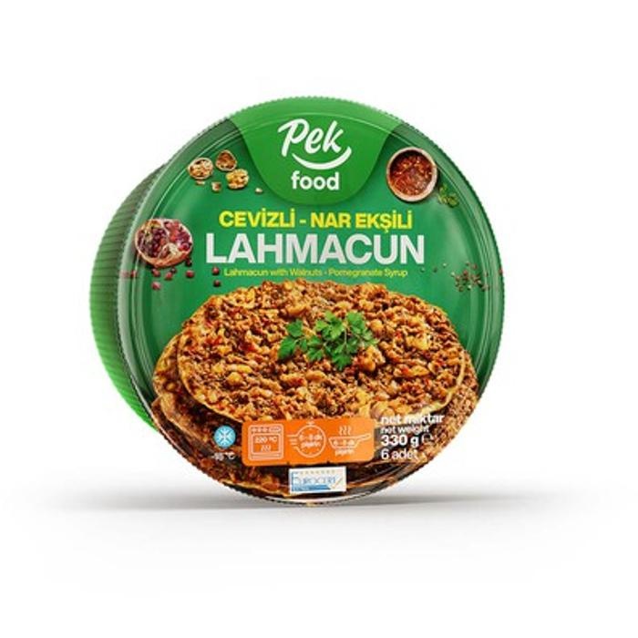 Pekfood Dondurulmuş Nar Ekşili/Cevizli Lahmacun 400 Gr