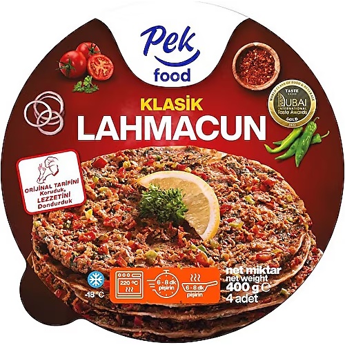 Pek Food Klasik Dondurulmuş Lahmacun 400 Gr