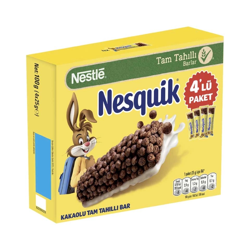 Nesquik Pirinç Patlaklı Bar Çikolata 25 Gr