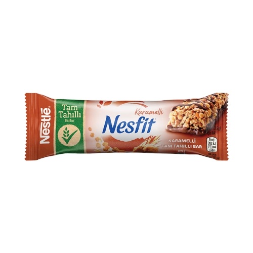 Nesfit Tam Tahıllı Karamel Bar 24 Gr
