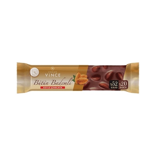 Çikolata Sütlü Bütün Bademli 80 G Vince