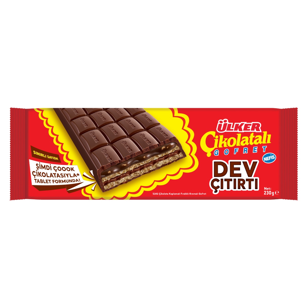 Ülker Çikolatalı Gofret Xxl 230 Gr
