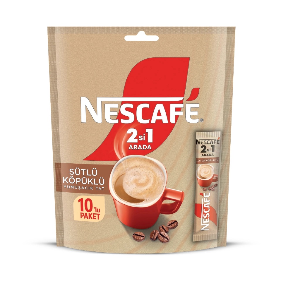 Nescafé 2'si 1 Arada Sütlü Köpüklü Kahve 10 Gr