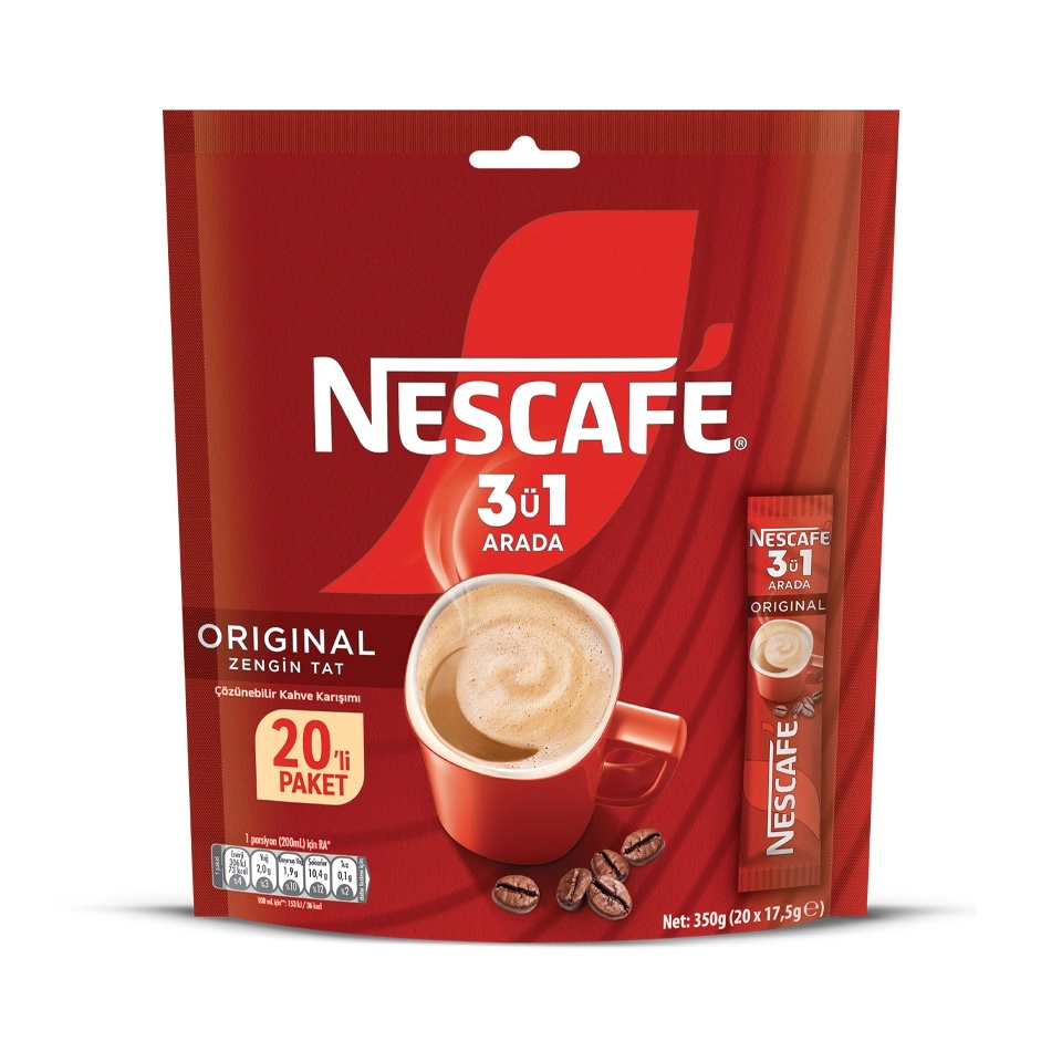Nescafé 3'ü 1 Arada Instant Kahve 20 Adet