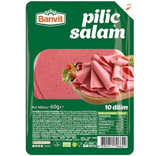 Banvit Dilimli Piliç Salam 60 Gr