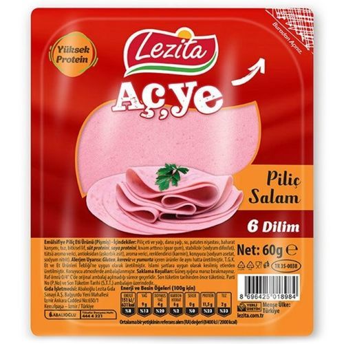 Lezita Piliç Dilimli Salam 60 Gr