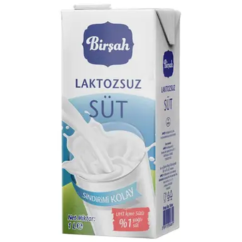 Birşah Laktozsuz Süt 1 Lt