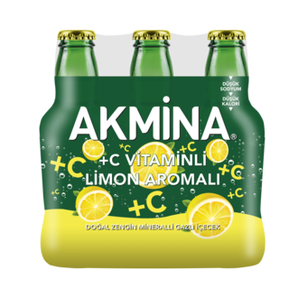 Akmina Limon Ve C Vitaminli Maden Suyu 6x200 Ml