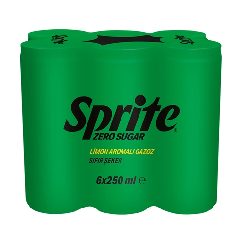 Sprite Zero Gazlı İçecek Gazoz 6x250 Ml