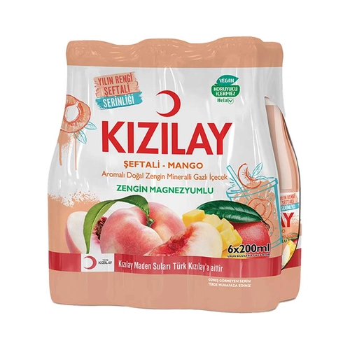 Kızılay Şeftali Mango Meyve Suyu 6x200 Ml