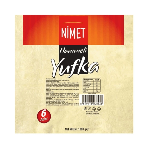 Nimet Yufka 1 Kg
