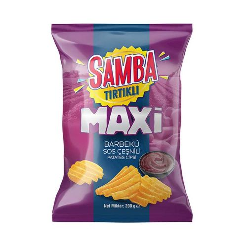 Samba BBQ Aromalı Tırtıklı Patates Cipsi 200 Gr