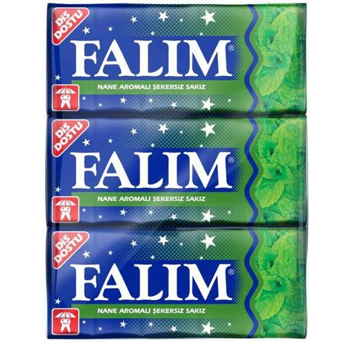 Falım Şekersiz Damla Sakızlı Nane Aromalı Sakız 21 Gr