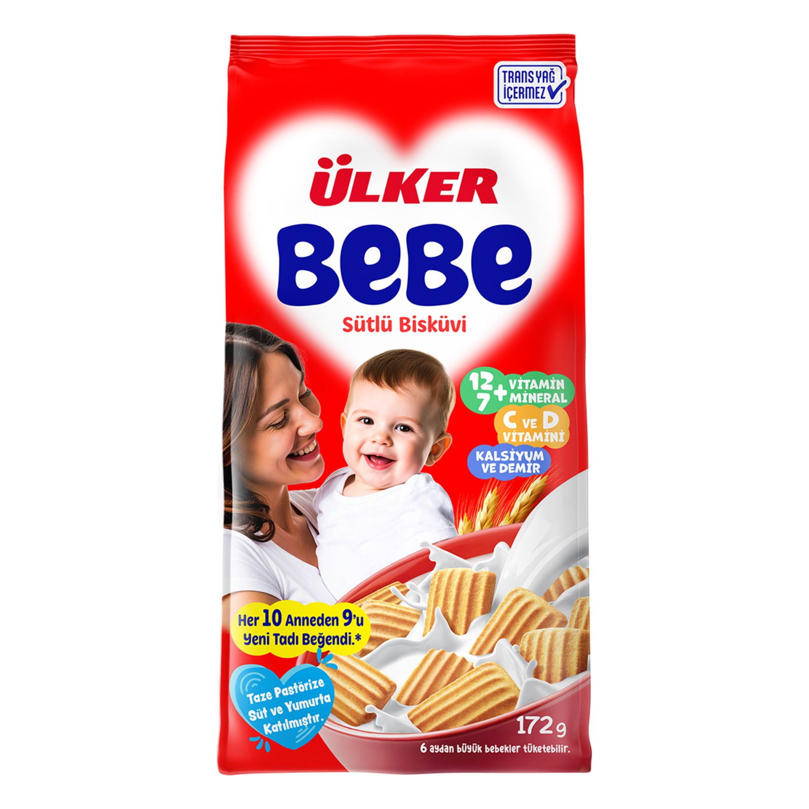 Ülker Bebe Sütlü Bisküvi 172 Gr