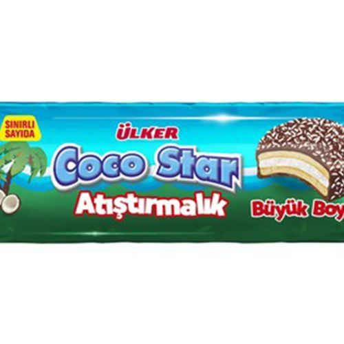 Ülker Coco Star Çikolata Kaplamalı Bisküvi 7x22 Gr