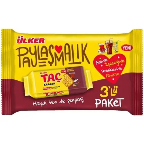 Ülker Taç Tuzlu Kraker 3x76 Gr