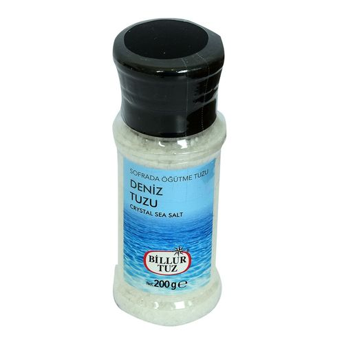 Billur Tuz Değirmen Sofrada Öğütme Deniz Tuzu 200 Gr