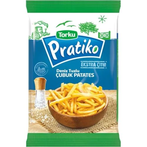 Torku Pratiko Dondurulmuş İnce Kesim Patates 1 Kg