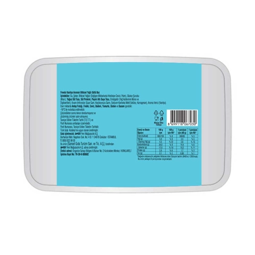 Freedo Vini Vanilya Dondurma 1 Lt