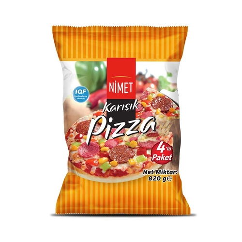 Nimet Dondurulmuş Pizza 4x205 Gr
