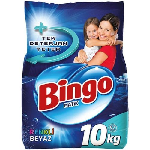 Bingo Beyaz & Renkli Toz Deterjan 10 Kg