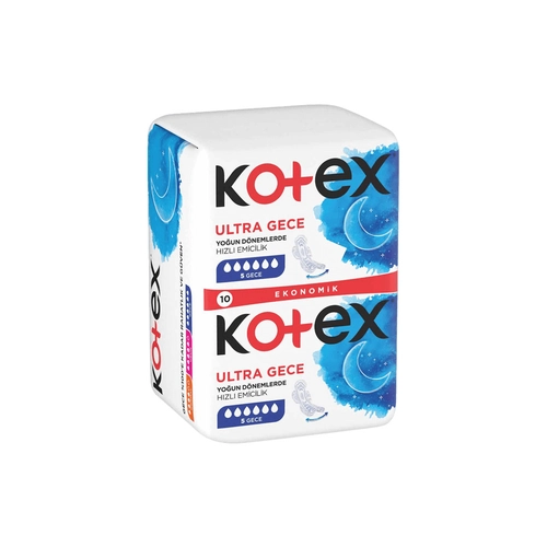 Kotex Ultra Gece Hijyenik Ped 10 Adet