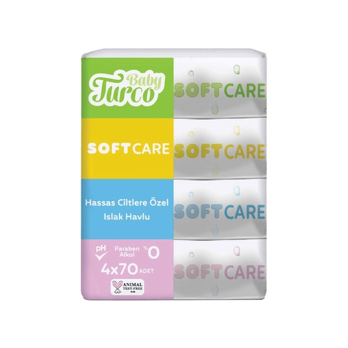 Baby Turco Softcare Islak Havlu 4x70 Adet