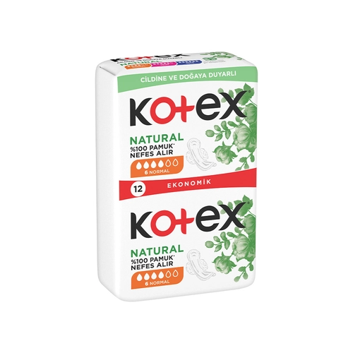Kotex Normal Natural Hijyenik Ped 12 Adet