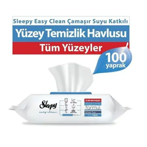 Sleepy Çam Sakızı Yüzey Temizlik Havlusu 100 Adet