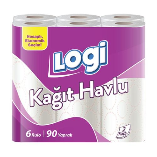 Logi Kağıt Havlu 2 Katlı 6 Adet