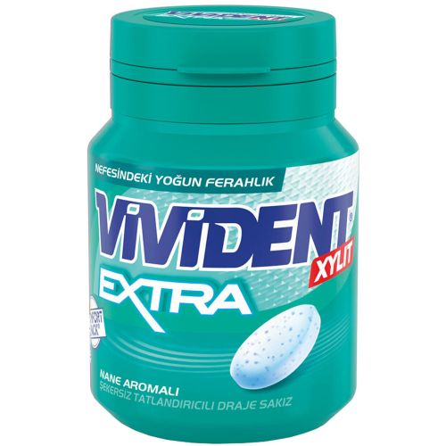 Vivident Extra Naneli Şişe Sakız 66 Gr
