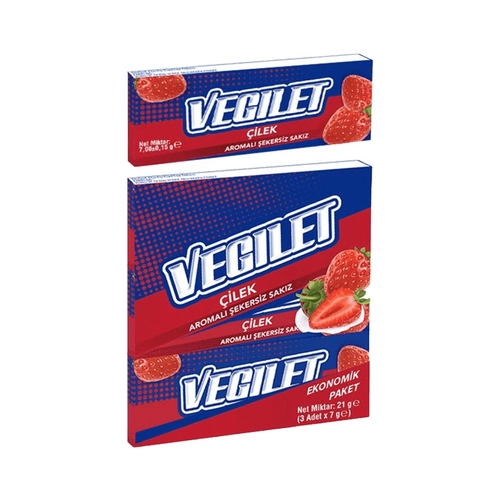 Vegilet Nane Çilek Damla Sakız Şekerleme 21 Gr