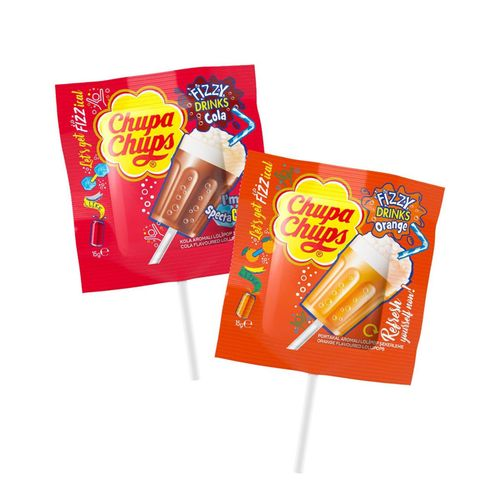 Chupa Chups Fizzy Drinks Sert Şeker Lolipop 15 Gr
