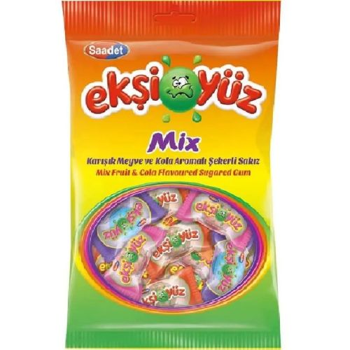 Ekşiyüz Sakız Şekerli Mix 80 Gr